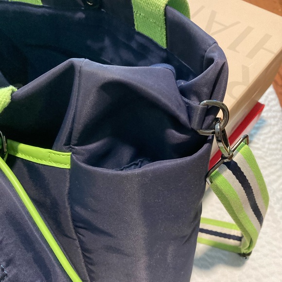 Prenelove Tofino Tennis Bag - Navy Neon, Weatherproof - Picture 4 of 5